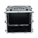 Gator Cases Rack ligero rodante 6U con pestillos resistentes, asa de remolque retráctil y ruedas empotradas; profundidad estándar 19.25', 6U (GRR-6L)