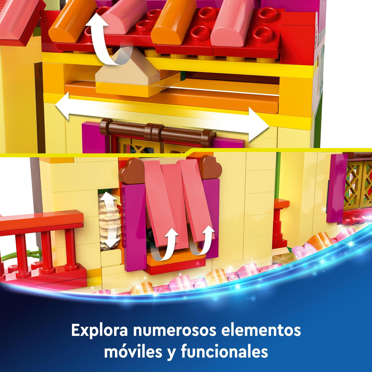 LEGO | Disney Encanto Mágica Casa Madrigal Casita de Juguete de Construcción con Mini Muñeca de Mirabel, Regalo para Niñas y Niños de 7 Años o Más, Juegos Infantiles con Figuras de Animales 43245
