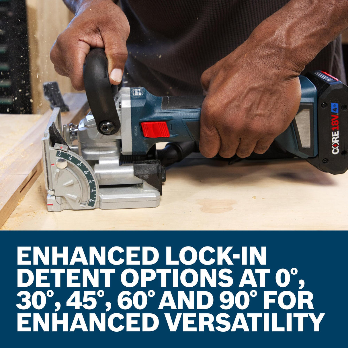 Bosch GFF18V-086N 18V Brushless Biscuit Joiner – Herramienta de extracción sin cables para juntas de accuración, Adjustable Cutting Depth, Dust Extraction Port, Diseño ergonómico para la fabricación