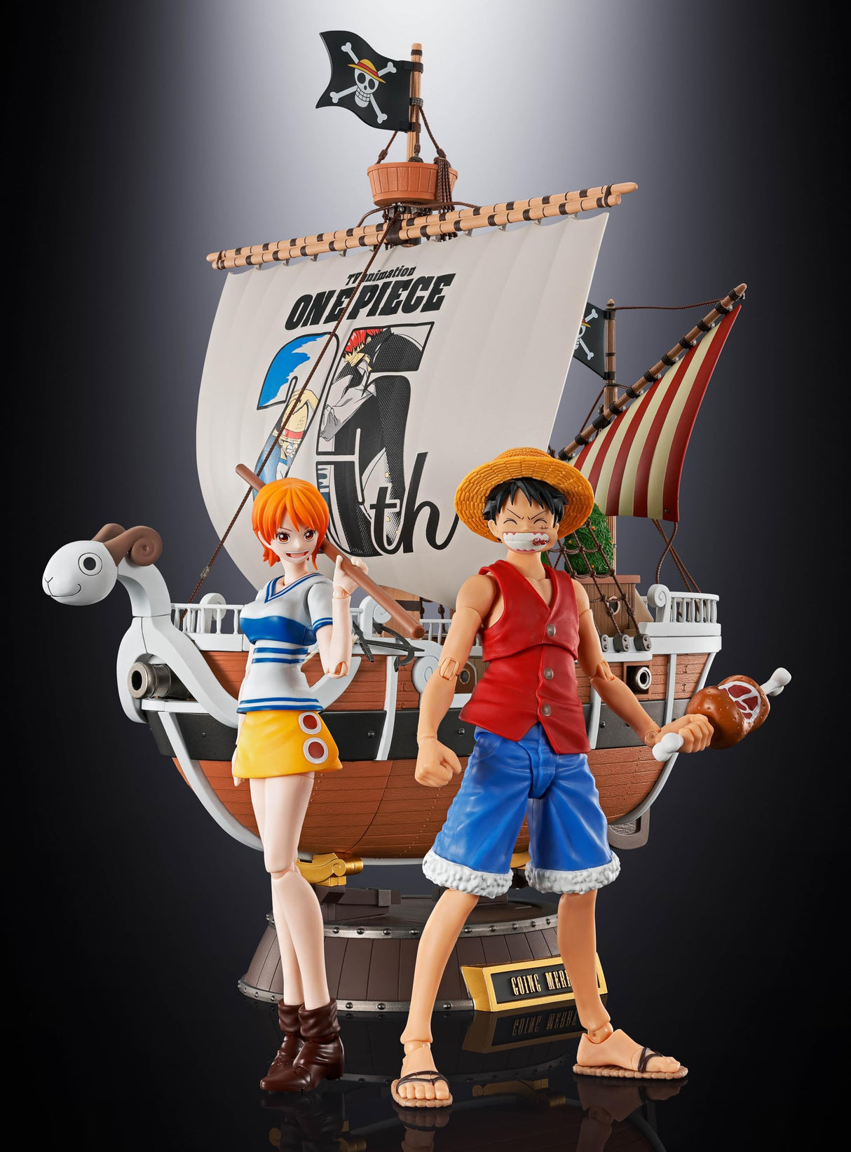 TAMASHII NATIONS S.H Figuarts One Pience Chogokin - Going Merry (edición Conmemorativa del 25 Aniversario)