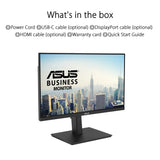 Asus VA27ECPSN - Monitor Docking USB de 27 Pulgadas, Full HD, IPS, Sin Marco, USB-C, RJ45, 75 Hz, Adaptive-Sync, Altavoces Estéreo, Baja Luz Azul, Sin Parpadeos, Diseño Ergonómico, Montaje en Pared