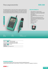 Kyoritsu Kew 2500 Pinza amperimétrica digital para la tamaño de corriente DC, gris