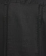 Cubavera - Camiseta de Manga Larga para Hombre (100% Lino), diseño de Guayabera - Negro - 3X-Large Tall