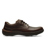 Clarks Nature Three, Botas derby Hombre, Mahogany Leather, 44.5 EU