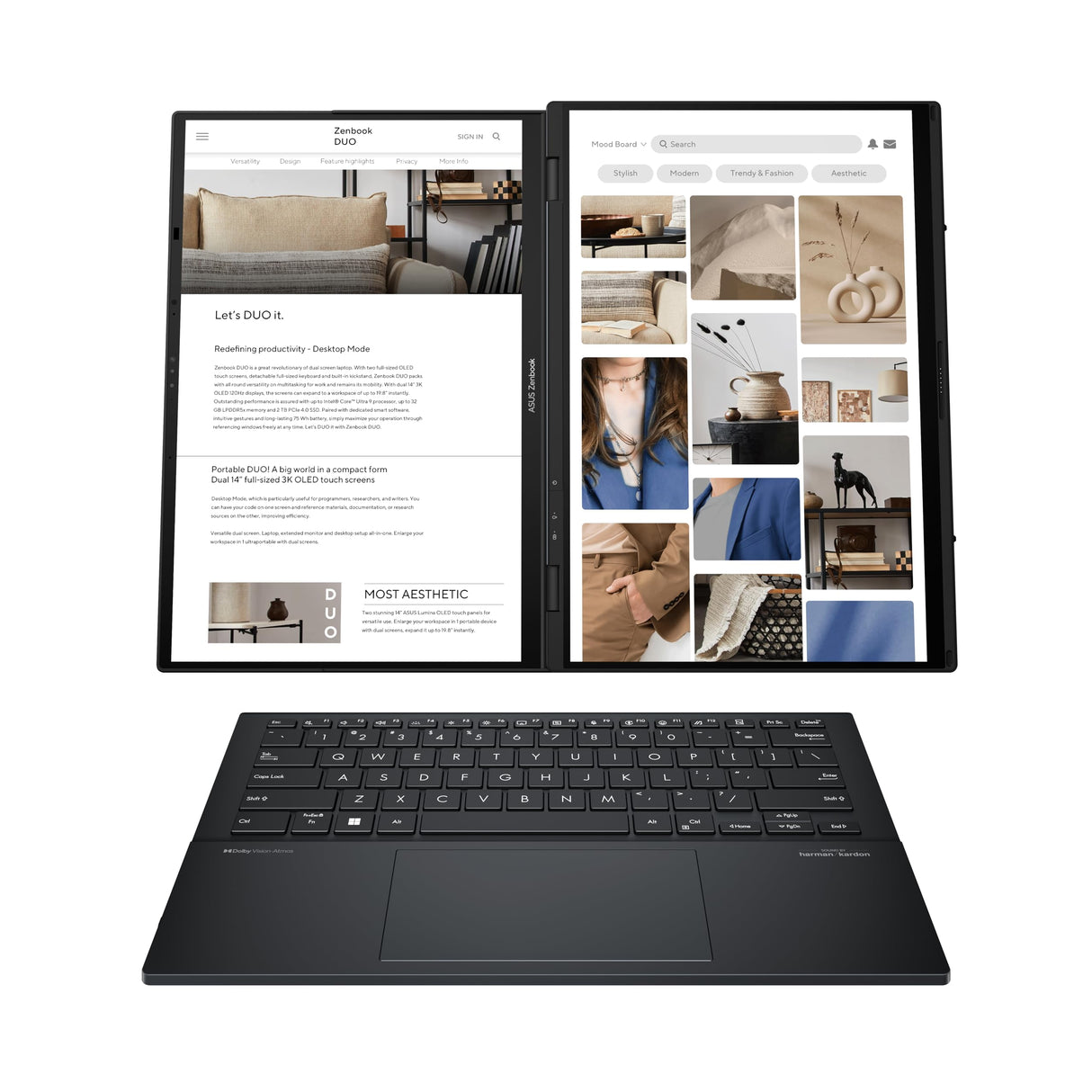 ASUS Zenbook Duo UX8406MA-PZ058X Intel Core Ultra 9 185H Gris Híbrido (2-en-1) 35,6 cm (14") Pantalla táctil 3K 3K 32 GB LPDDR5x-SDRAM 2 TB SSD