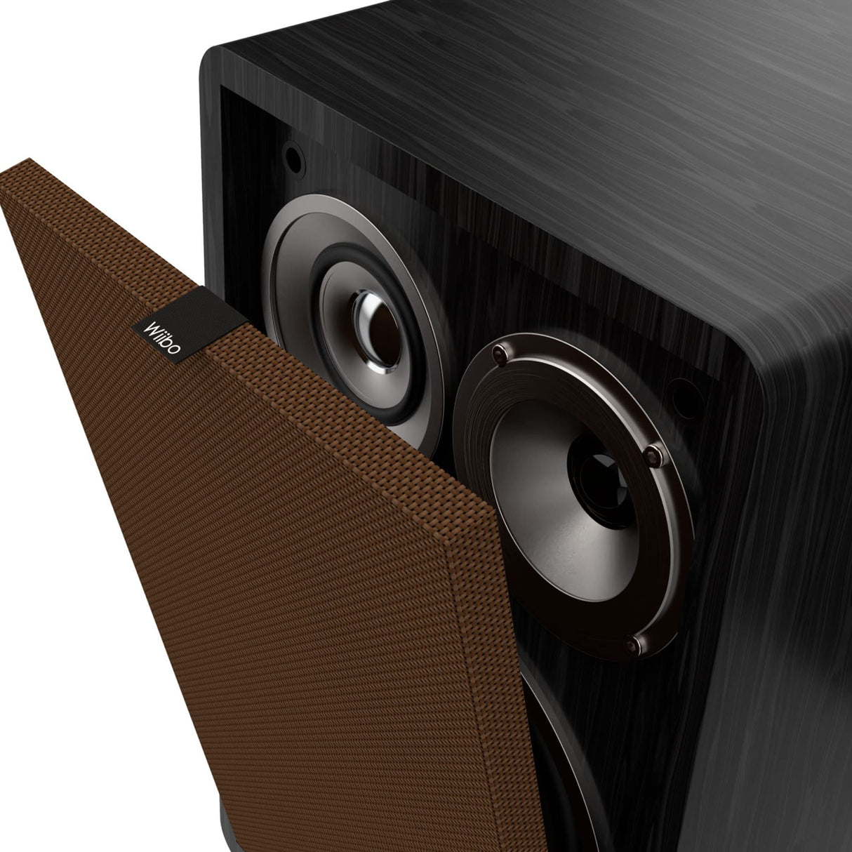 Wiibo Vintage 6 Black Altavoces Estantería 3 Vías 100W Pareja
