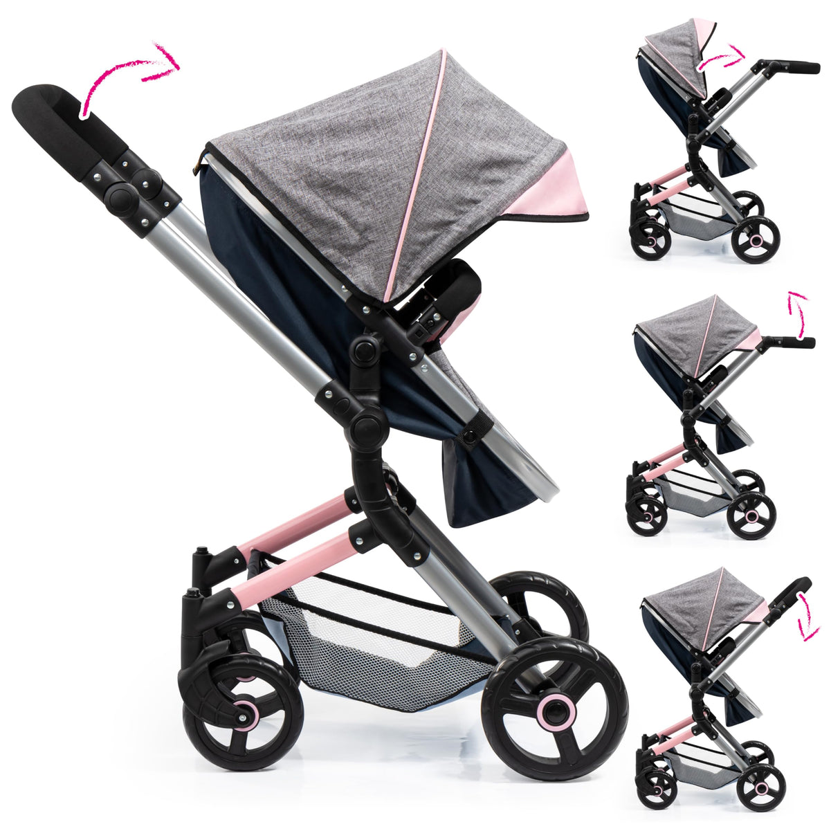 Bayer Design 18427AA Bayer Design 18427AA Neo Vario Cochecito de Muñecas, Carrito para muñecos, Bolsa