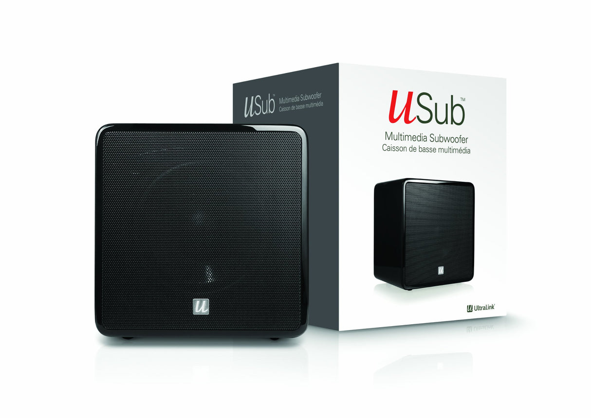 Ultra Subwoofer Enlace Usub Multimedia (50 Vatios Rms) para Ucubes U Otro Altavoz Negro