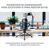 Marantz Professional MPM-1000: micrófono de estudio de condensador XLR con soporte de escritorio y cable para podcasts, streaming, canto, teletrabajo y juegos
