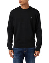 Tommy Hilfiger Hombre Jersey 1985 sin Capucha, Negro (Black), XS