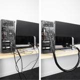 ACT CT4052 - Manguera de Cable de 20 mm, Longitud de 30 Metros, gestión de Cables para Oficina, Organizador de Cables Flexible para Ordenador y Lugar de Trabajo