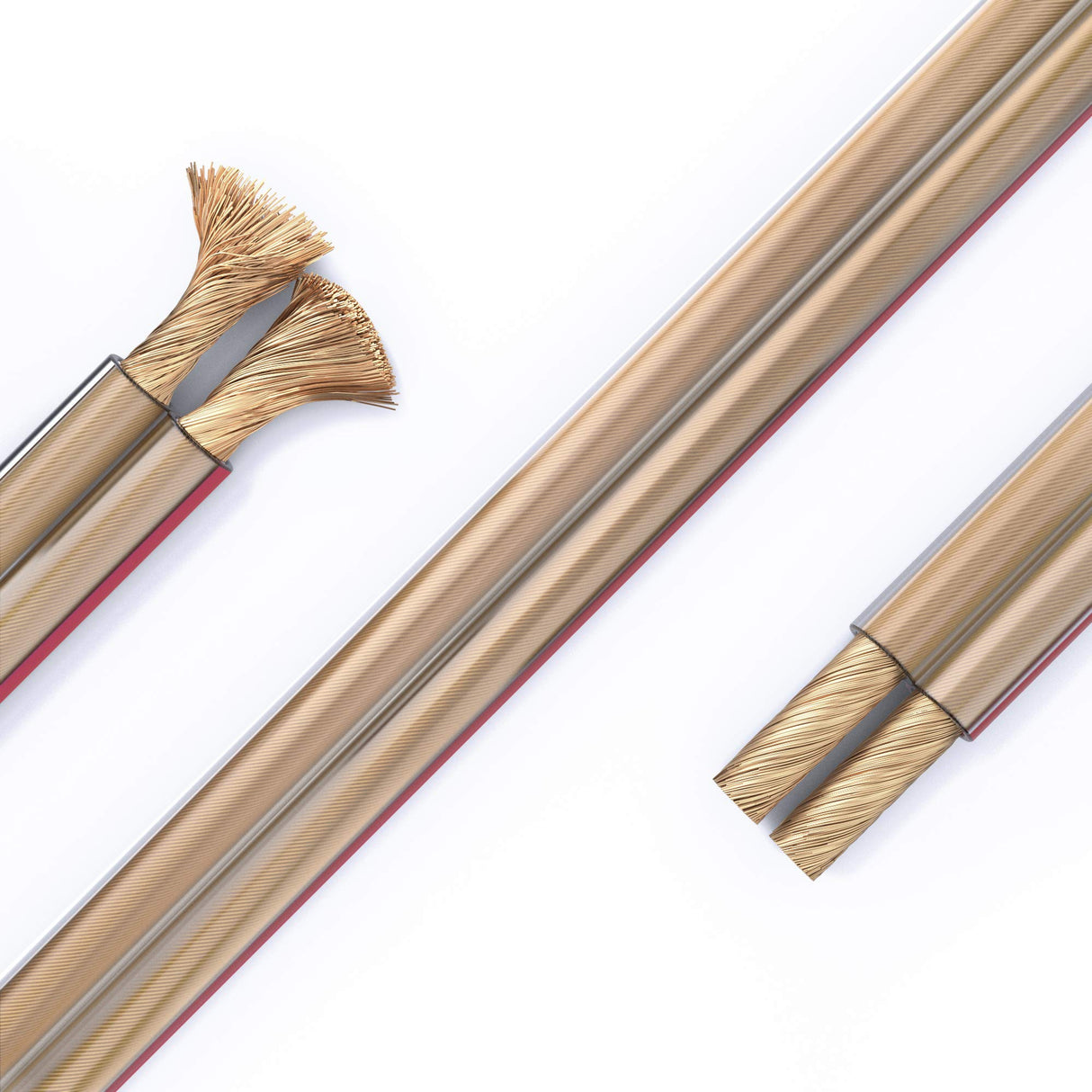 PureLink SP060-100 Cable de Altavoz 2x2.5 mm² (99.9% OFC Alambre de Cobre sólido 0.20mm) Cable de Altavoz de Alta fidelidad, 100m, Transparente