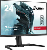 iiyama GB2470HSU-B5 24" Fast IPS Gaming, G-Master Red Eagle, FreeSync Premium, 1920x1080, 165Hz, 250cd/m², 1100:1, HDMI, DisplayPort, 0,8ms (MPRT), Altavoces, USB-HUB (2x2.0), Black Tuner