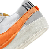 Nike Blazer Low '77 Jumbo, Zapatillas Mujer, White Orange Grey, 41 EU