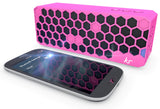 KitSound Hive - Altavoz Bluetooth (inalámbrico, estéreo) rosa