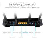 ASUS ROG STRIX GS-AX5400 - Router Wi-Fi 6 de doble banda para gaming, compatible con PS5 y juegos móviles, VPN Fusion, Instant Guard, Gear Accelerator, puerto de gaming, QoS adaptable, y Aura RGB
