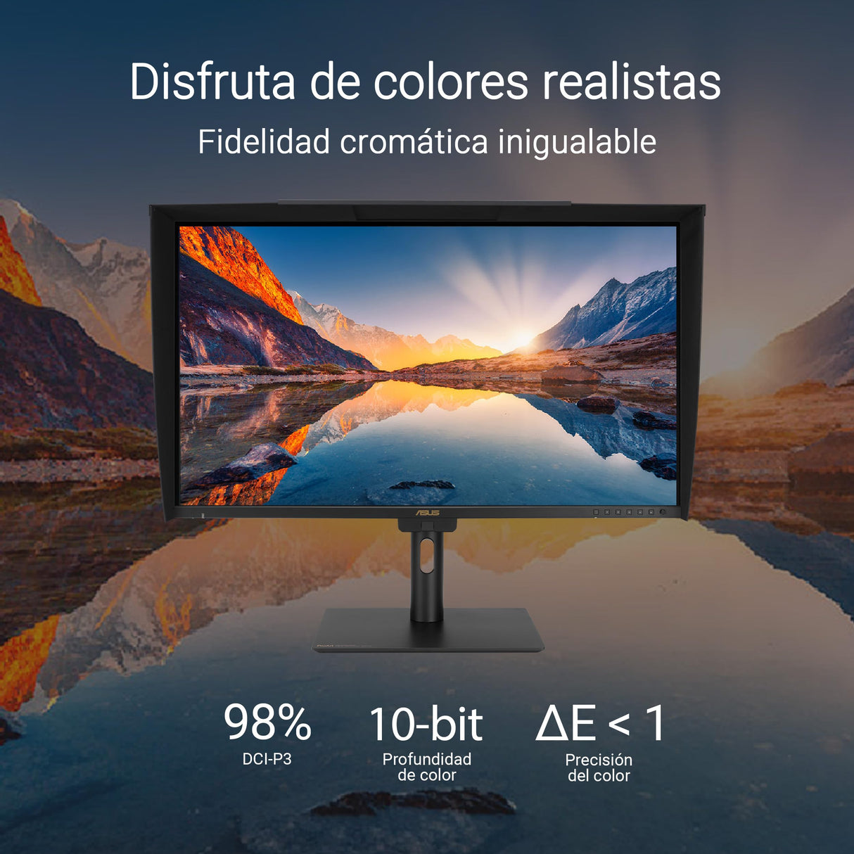 ASUS ProArt Display PA32UCE - Monitor Profesional de 32", 4K (3840 x 2160), IPS, 600 nits, 98% DCI-P3, colorímetro motorizado, calibración automática, HDR-10, KVM, LuxPixel, USB-C, diseño sostenible