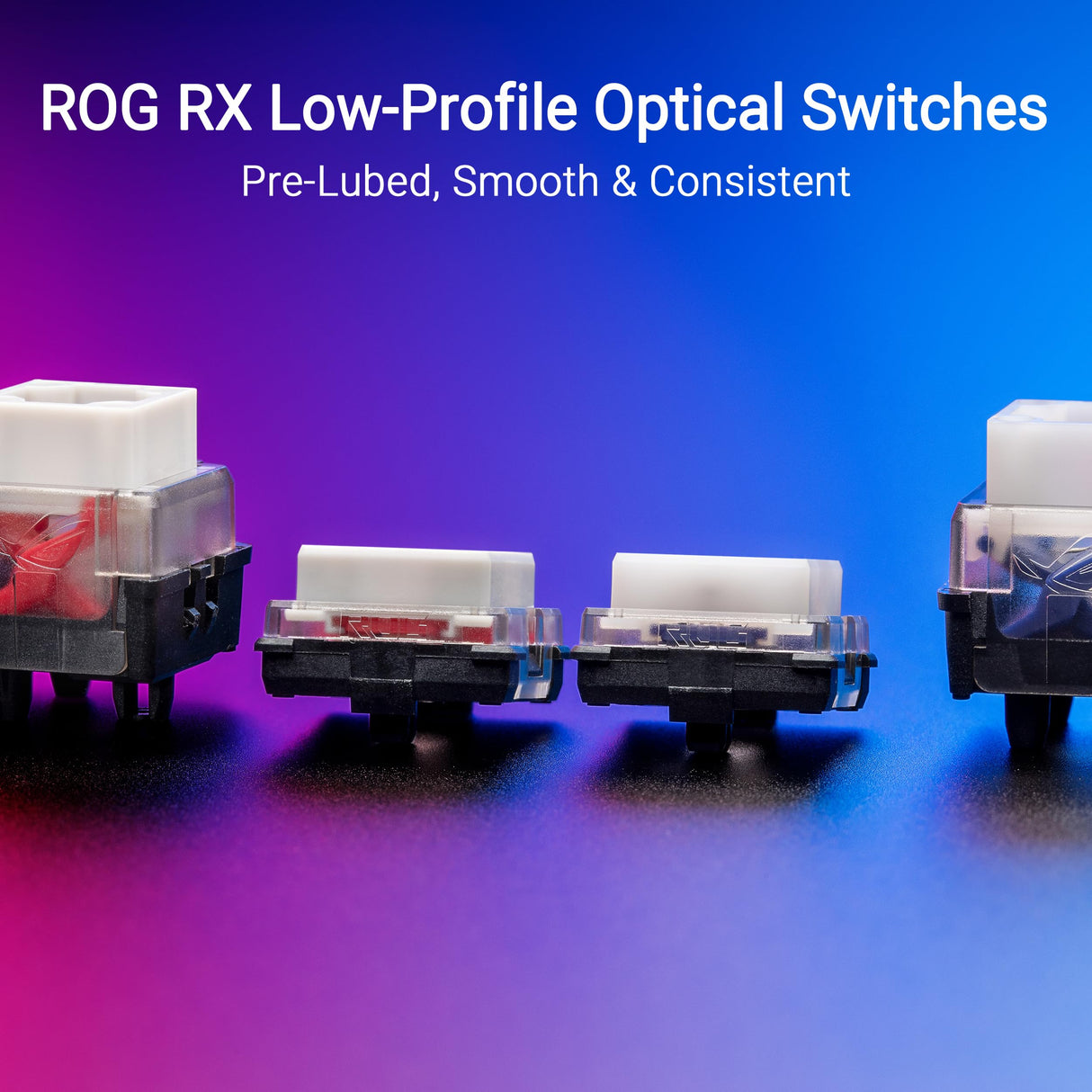 ASUS ROG Falchion RX - Teclado inalámbrico Compacto para Juegos 65% de Perfil bajo, interruptores ópticos ROG RX Rojos prelubricados, Espuma amortiguadora de Silicona, Panel táctil Interactivo,