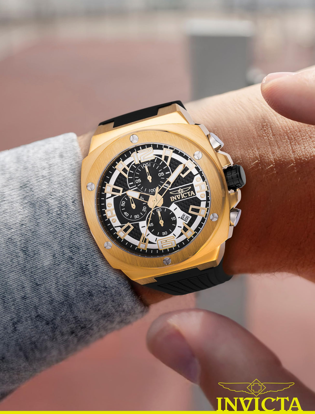 INVICTA Racing Reloj Cuarzo para Hombre de Acero Inoxidable - 47mm