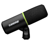 Shure MV6 Microfono par Juegos, Micrófono USB dinámico para PC para Juegos y Streaming - Soporte de Sobremesa de Base Redonda, Cancelación de Ruido de Fondo, Tap-to-Mute, 3.5mm Salida