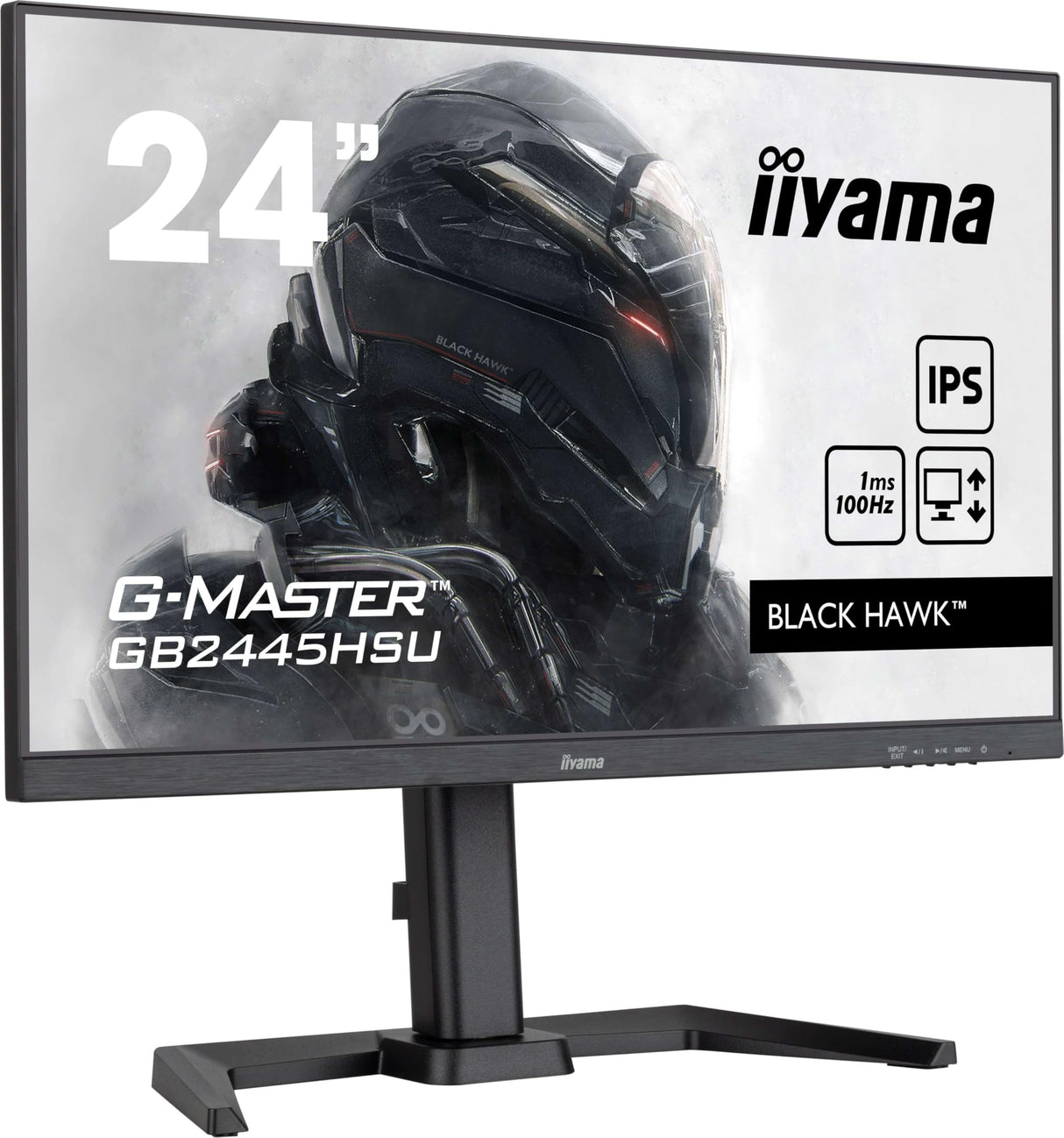 iiyama Monitor GB2445HSU-B2-23.8", IPS, 1920x1080/100Hz, 1H1DP, HAS