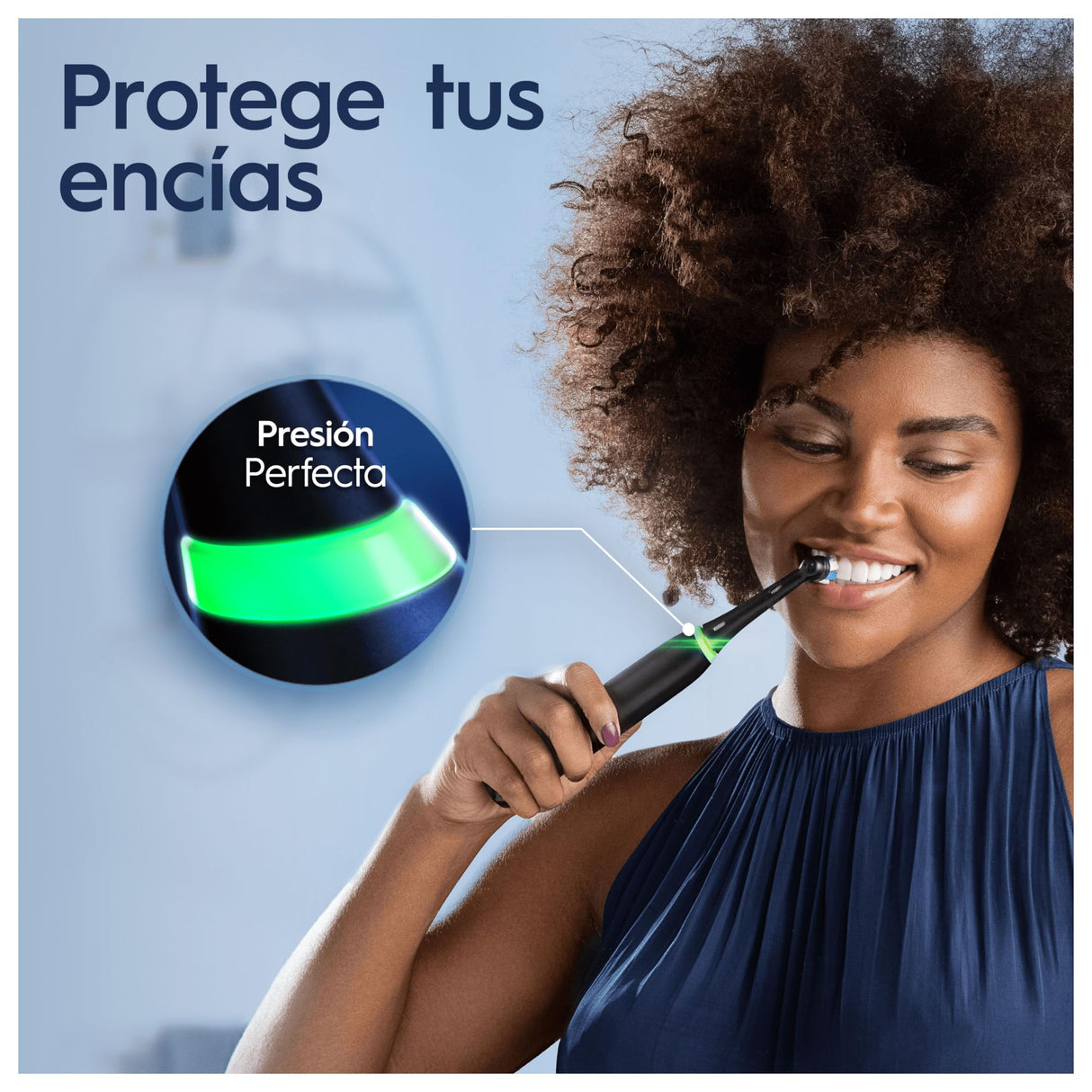 Oral-B iO 3 Cepillo de Dientes Eléctrico Negro, con 3 Cabezales, Diseñado por Braun