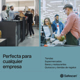 Safescan 155-S Detector de billetes falsos automático para verificar rápidamente billetes - Detector billetes falsos con 7 puntos de detección - Detector de billetes falsos 100% fiable