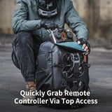 PGYTECH OneMo Drone-Mochila para dji FPV dji Avata 2, Mochila de Viaje Impermeable Profesional Compatible con FPV Racing Quadcopter/FPV Goggles/dji Remote/Plus dji FPV Accessories, 30L
