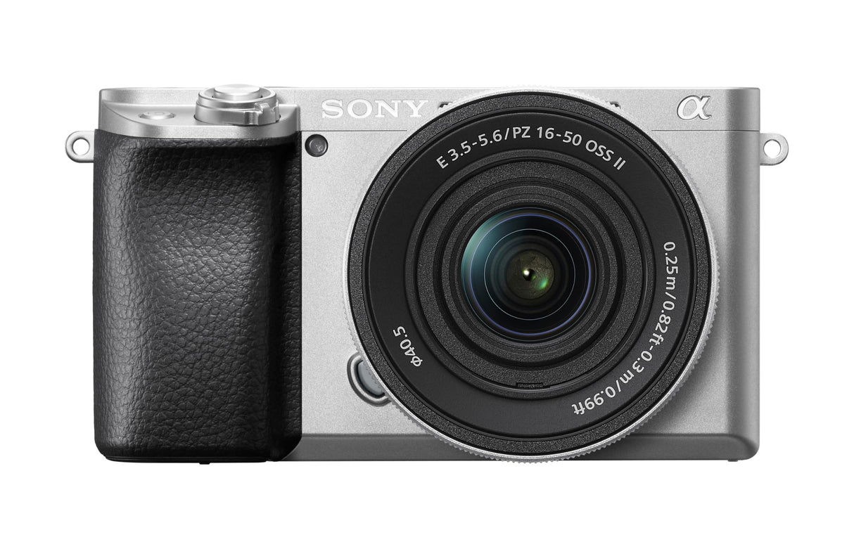 Sony ILCE6100AKS.CEC Alpha 6100 Cámara Evil APS-C con Objetivo SELP16502B Zoom Potente, Color Plata, Cargador Incluido, Sin Tarjeta