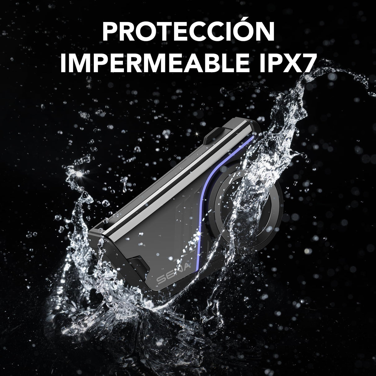 Sena 60S Auriculares de comunicación para Motocicleta con intercomunicador Wave, Mesh e Bluetooth, Sonido de Harman Kardon 2. generación, Paquete Doble