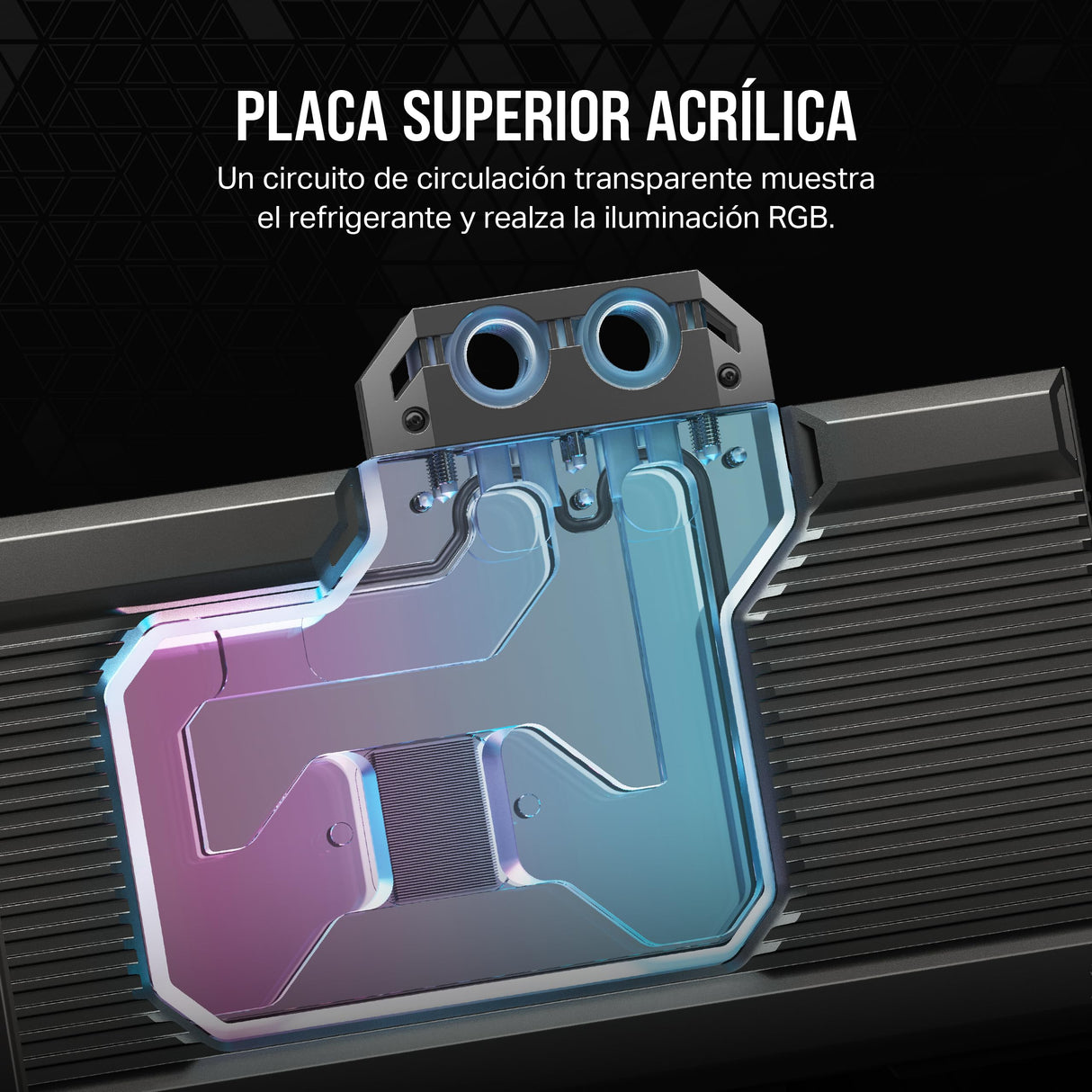 CORSAIR Hydro X Series iCUE Link XG7 RGB 4080 Strix/TUF Bloque de Agua para GPU - para Tarjetas MSI GeForce RTX 4080 Gaming Strix/TUF - Negro