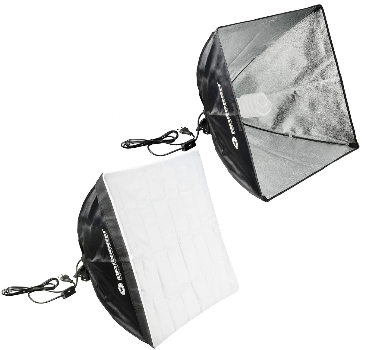 Bresser BR-2105 - Kit de Estudio fotográfico (luz de día y Fondo, 2925 W, con Sistema de Fondo, pañuelos, trípode, softbox y lámpara)