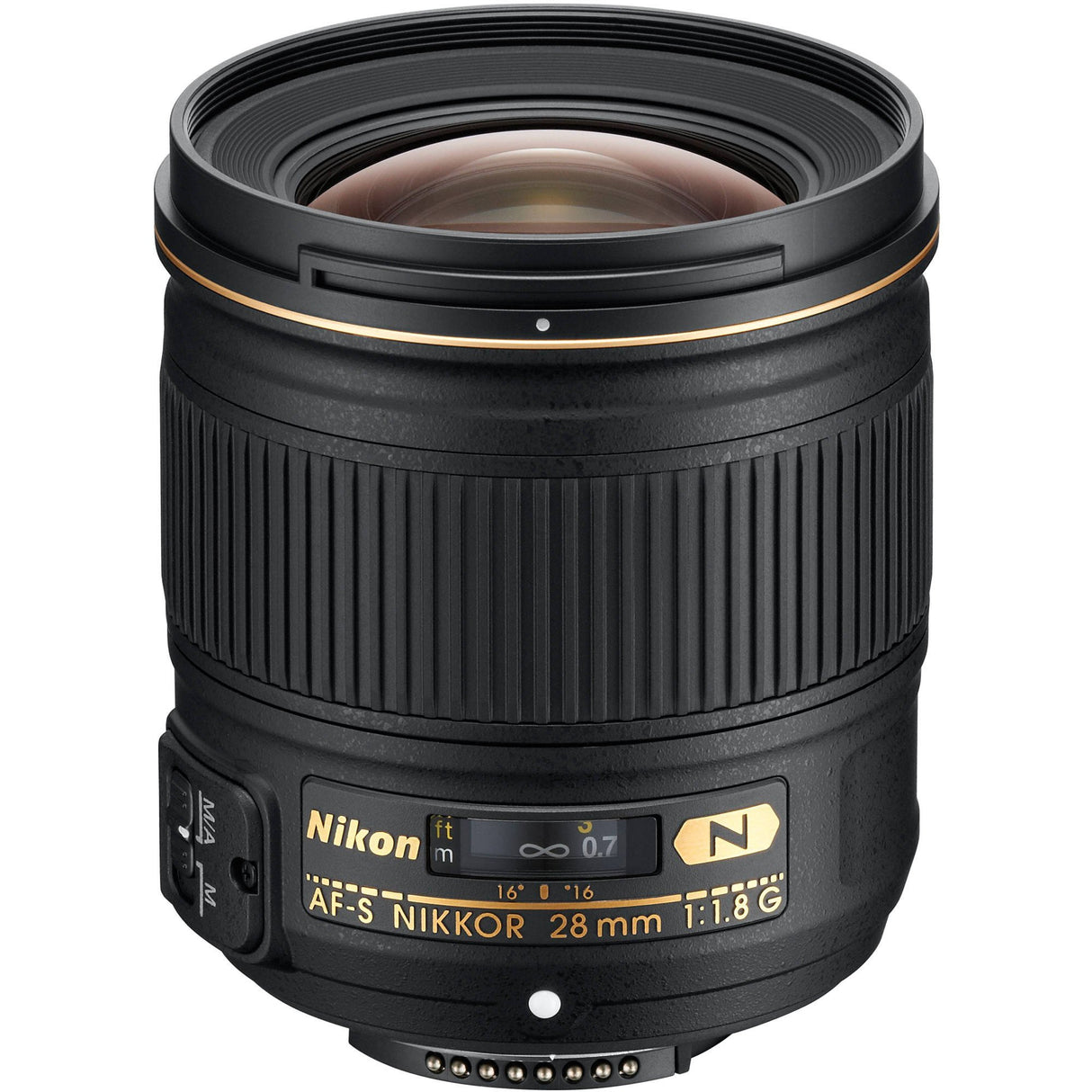 Nikon AF-S 28mm F1.8 G - Objetivo para Nikon (Distancia Focal Fija 28mm, Apertura f/1.8) Color Negro