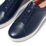 Fitflop Zapatillas de Tenis de Rally de Cuero Actualizado, Mujer, Midnight Navy, 37.5 EU