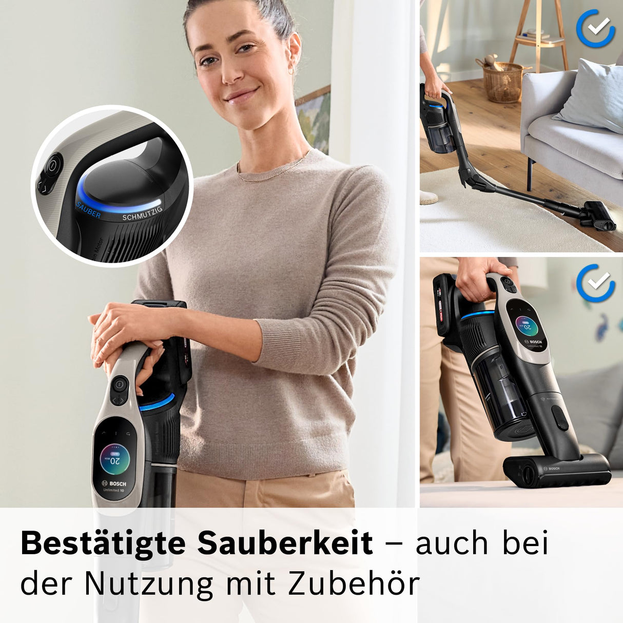 Bosch Unlimited 10 Aspirador inalámbrico, plástico, Gris