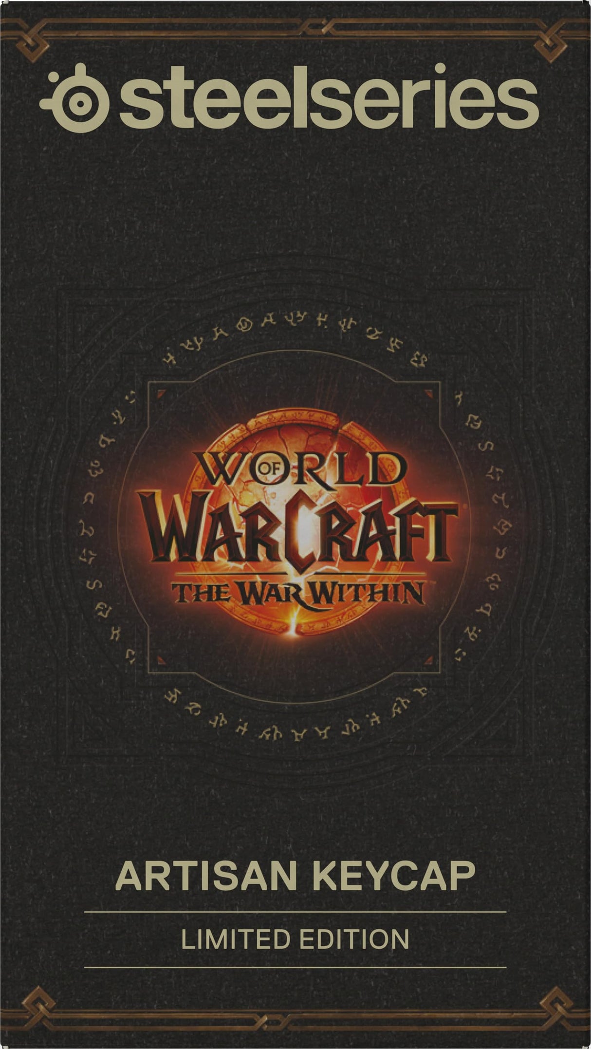 SteelSeries World of Warcraft Coleccionable - Teclado de resina artesanal - Artículo gratuito del juego - Numerado individualmente - Diseño de la espada de Sargeras