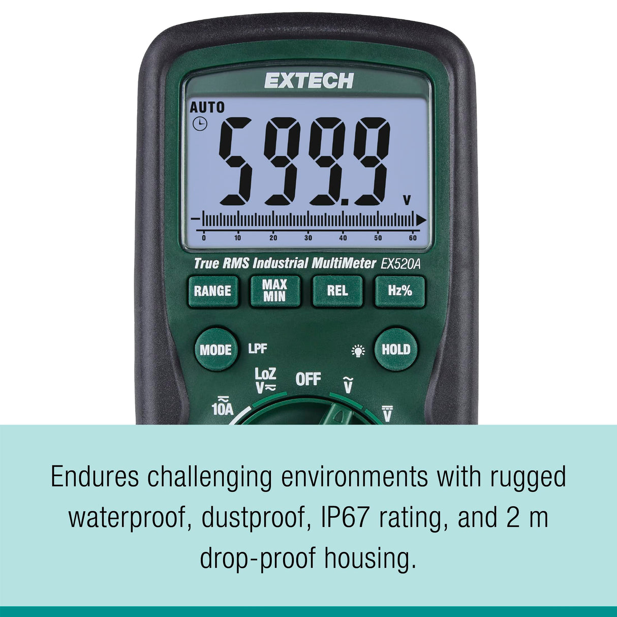 Extech EX520A High accuracy True RMS Multimeter (0.09%)