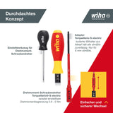 Destornillador dinamométrico TorqueVario®-S electric 2872 TorqueVario-S 0,8-5,0 Nm; VDE-Gr.3 Skala, TorqueSetter