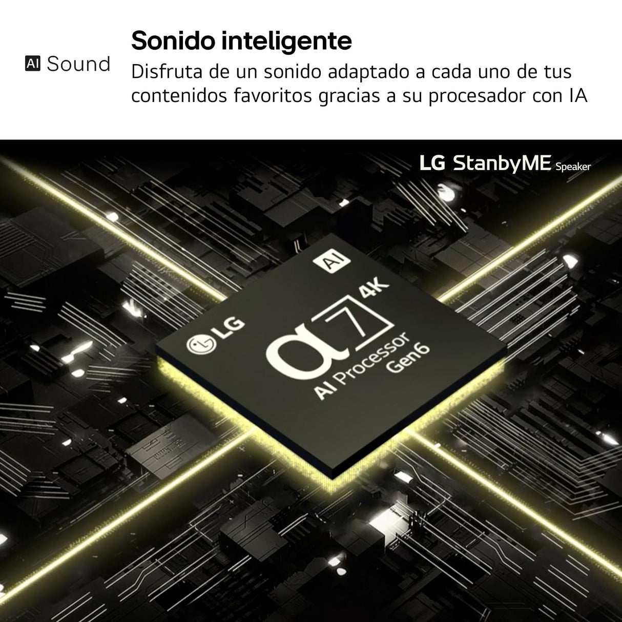 LG StanbyME XT7S - Altavoz Bluetooth Portátil, Sonido Envolvente, Resistencia al Agua IPX5, hasta 16 Horas de Batería, Ideal para StandbyME, Anillo Ajustable, Iluminación, Potencia 20 W