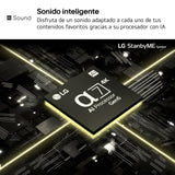 LG StanbyME XT7S - Altavoz Bluetooth Portátil, Sonido Envolvente, Resistencia al Agua IPX5, hasta 16 Horas de Batería, Ideal para StandbyME, Anillo Ajustable, Iluminación, Potencia 20 W