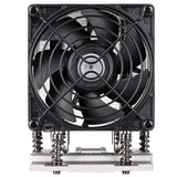 SilverStone Technology XE04-SP5, Disipador para CPU de servidor/estación de trabajo con factor de forma pequeño 4U para los zócalos AMD SP5, SST-XE04-SP5B (Negro + Negro)