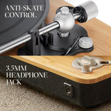 House of Marley Stir It Up Wireless Tocadiscos de Vinilo Bluetooth - Reproductor de Vinilos de 2 Velocidades Producido Sosteniblemente, Tocadiscos Bluetooth con Cápsula de Audio-Technica, Bambú