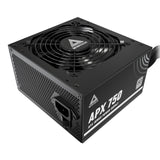 MONTECH APX - Fuente de alimentación no Modular de 750 W, Certificado 80 Plus, tecnología Intel ATX12V-CC a CC, diseño de Cable Plano para Mejorar la eficiencia térmica, Ventilador de 120 mm (APX