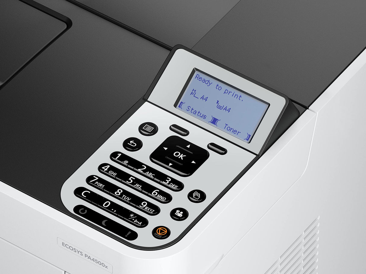 Kyocera Ecosys PA4500x/Plus - Impresora láser (45 ppm, 45 ppm, Gigabit LAN), Color Negro y Blanco