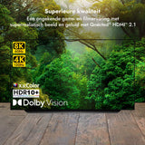 Qnected® Cable HDMI 2.1 activo de 30 m, ultra alta velocidad, 4K 120Hz/144Hz, 8K 60Hz, HDR10+/Dolby Vision, eARC, 48Gbps - Compatible con PS5, Xbox Series X y S, TV, PC, portátil, proyector