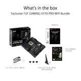 Asus TUF Gaming H770-PRO WiFi - Placa Base ATX Intel H770 (LGA 1700, DDR5, PCIe 5.0, Cuatro PCIe 4.0 M.2, 14+1 DrMOS, Intel 2.5Gb Ethernet, DisplayPort, HDMI, USB 3.2 Gen 1 Type-C Frontal, Aura Sync)