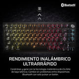 Corsair K65 Plus Wireless 75% RGB Teclado Mecánico para Juegos Intercambiable en Caliente – Interruptores Táctiles MLX Fusion Prelubricados – PBT Keycaps – QWERTY ES – Negro
