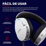 Trust Gaming GXT 491W Fayzo Cascos Gaming Inalámbricos Bluetooth + 2.4 GHz, 7.1 Sonido Envolvente, Batería de 22 Horas, Auriculares Inalámbricos RGB Over-Ear PC PS5 PS4 Switch - Blanco