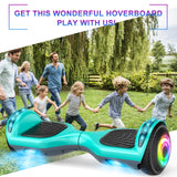 SISIGAD Offroad Hoverboard Kinder Adults mit 6,5" Reifen Leistungsstarke Große - Batería Hoverboard Bluetooth-Lautsprechern LED-Licht