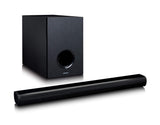 Lenco 810090 Barra de Sonido Bluetooth sbw-800 con subwoofer Externo 2 x 20+ 30 w rms - dsp - hdmi (ARC) - Entrada de línea - USB - Entrada aux - Negro